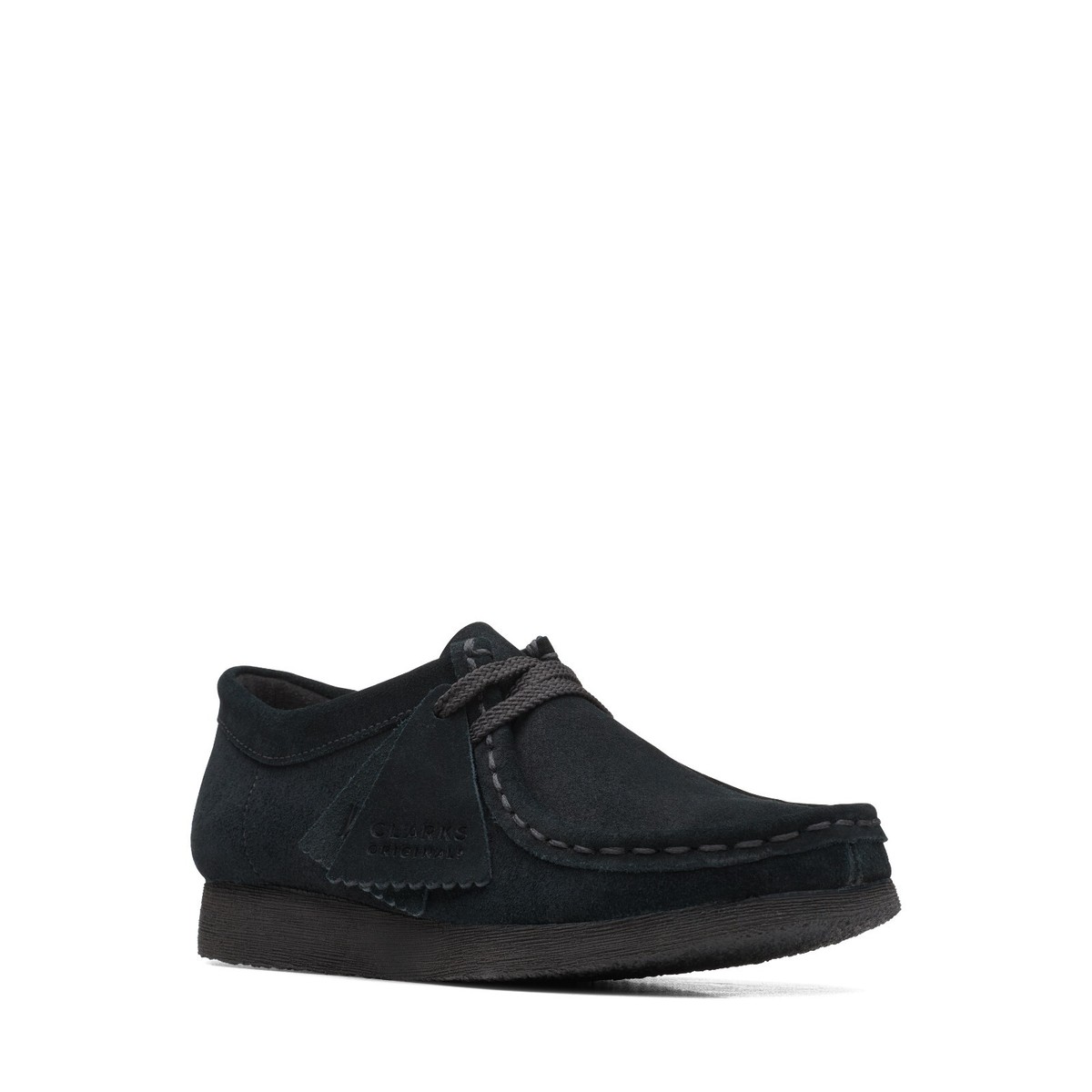 Clarks Kids Wallabee O Black Suede 26168038 | eBay