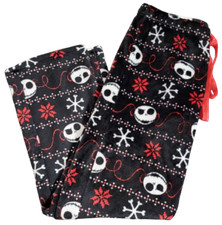 The Nightmare Before Christmas Jack Skellington Comfy Fleece Lounge Pants M