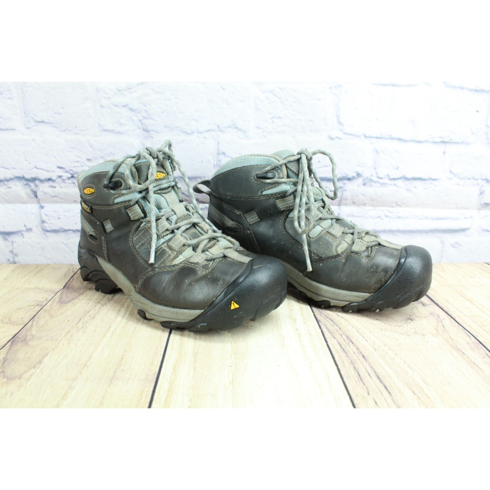 Keen Stivali Donna Punta Acciaio Impermeabili Lavoro Escursionismo Pelle Grigio Taglia 6 M