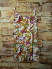 Nine West Dress Size 10 Flower Women Stretch White Pink Yellow E 51