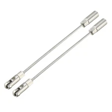 2Pcs 117mm Fish Tape Leader Wire Cable Puller with Roller for 4mm Wire Puller