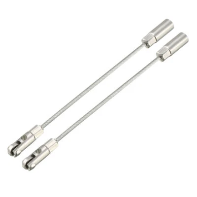 UXCELL 2Pcs 117mm Fish Tape Leader Wire Cable Puller with Roller for 4mm Wire Puller