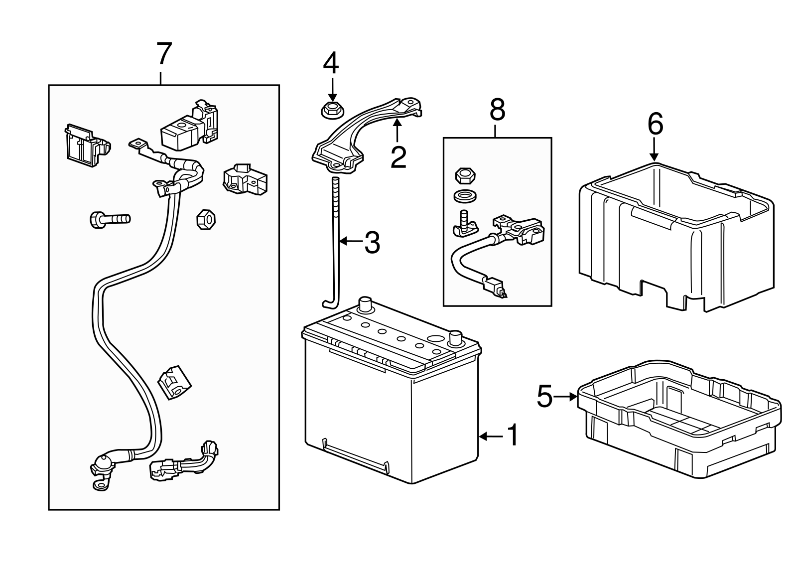 Genuine 1213 Honda Odyssey Battery Sensor Assembly 32600tk8a04 eBay