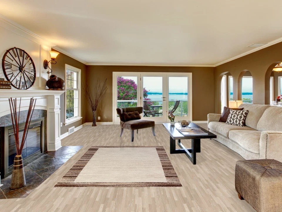 Transitional Pattern Abstract Rug 5x8 ft Turkish Carpet - Image 2 of 4