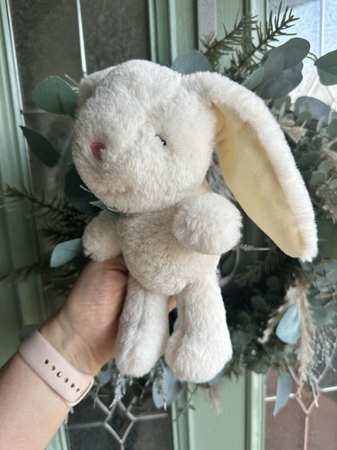 White Bunny Rabbit Comforter Soft Toy small Sainsburys Green Bow Comforter Plush - Picture 3 of 10