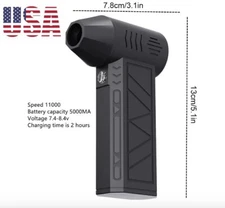 Jet Dry Mini Blower 130,000 RPM Portable Air Blower Super Jet Fan Turbo Black US
