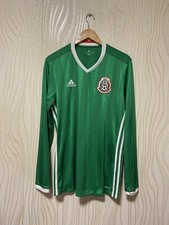 MEXICO 2016 2017 HOME SHIRT JERSEY LONG SLEEVE ADIDAS AC2724 sz L MEN GREEN 