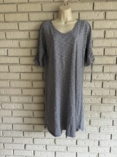 Talbots Women's Striped Swing T-Shirt Dress Casual Small NWT