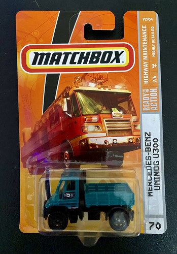 2009 MATCHBOX HIGHWAY MAINTENANCE MERCEDES-BENZ UNIMOG U300 NIB