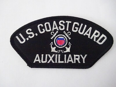 USA  Abzeichen Stoff Hat Patch US Coast Guard Auxiliary