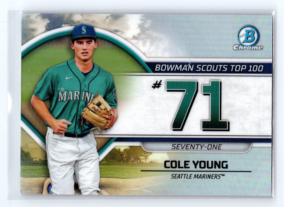 OBAN オーバン　14Y 2023 Bowman Chrome #BTP-71 Cole Young Bowman Scouts Top 100 | eBay