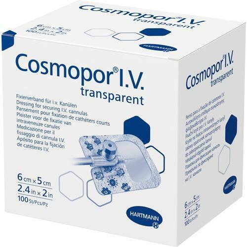 COSMOPOR I.V. transparent Fixierverb.5x6 cm steril 100 St PZN 15622090