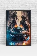 BMW Car Poster Print - No Frame