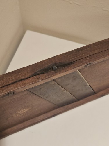 Antique Cabbage 2 Blade Wooden Slicer Cutter Mandolin Primitive Decor 20.5"H - Picture 6 of 9