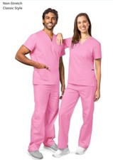 Adar Universal Unisex Scrubs Drawstring Scrub Set Sherbert Size XS NWT