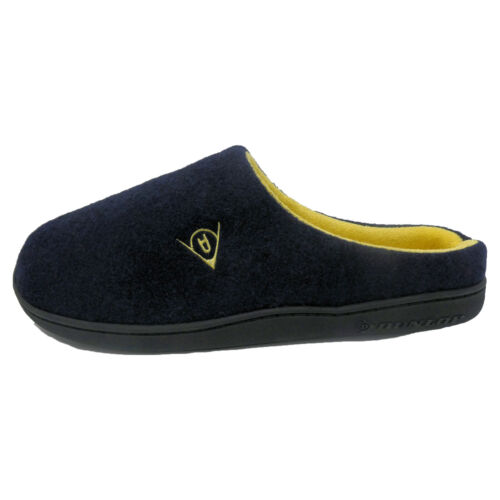DUNLOP MENS SLIPPERS MEMORY FOAM COMFY SOFT MULES SLIP ON HOUSE COSY WARM SHOES - Picture 13 of 36