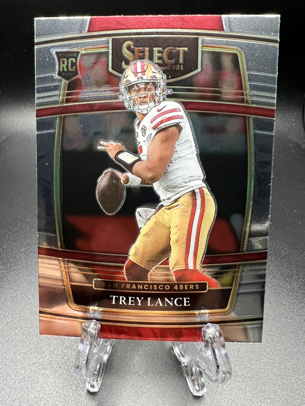 2021 Panini Select Concourse Trey Lance Rookie San Francisco 49ers #45 RC