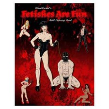 Wood Rocket Fetishes Are Fun Adults Only Bondage BDSM Coloring Book Gag Gift