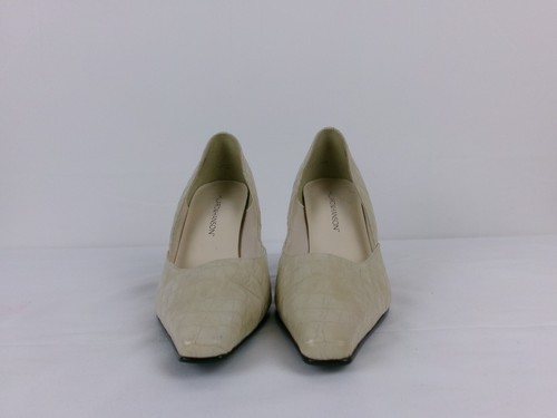Hillard & Hanson Slip On 3.5" Pump SIZE: 9.5M CREAM - Picture 3 of 5