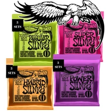 Ernie Ball 2221 - 2222 - 2223 - 2220 SLINKY Electric Guitar Strings