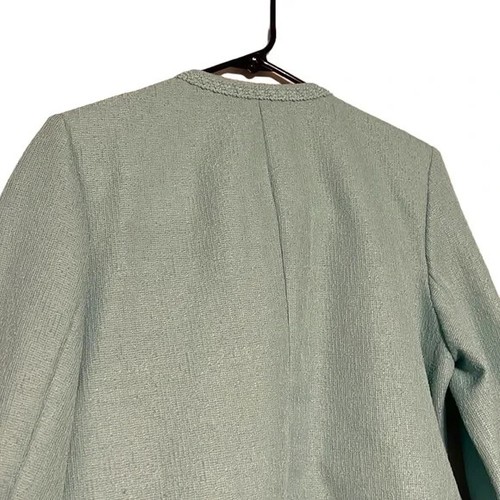 Ensemble costume jupe blazer femme taille 12 petites poches bleues Koret tenue carrière - Photo 7 sur 13