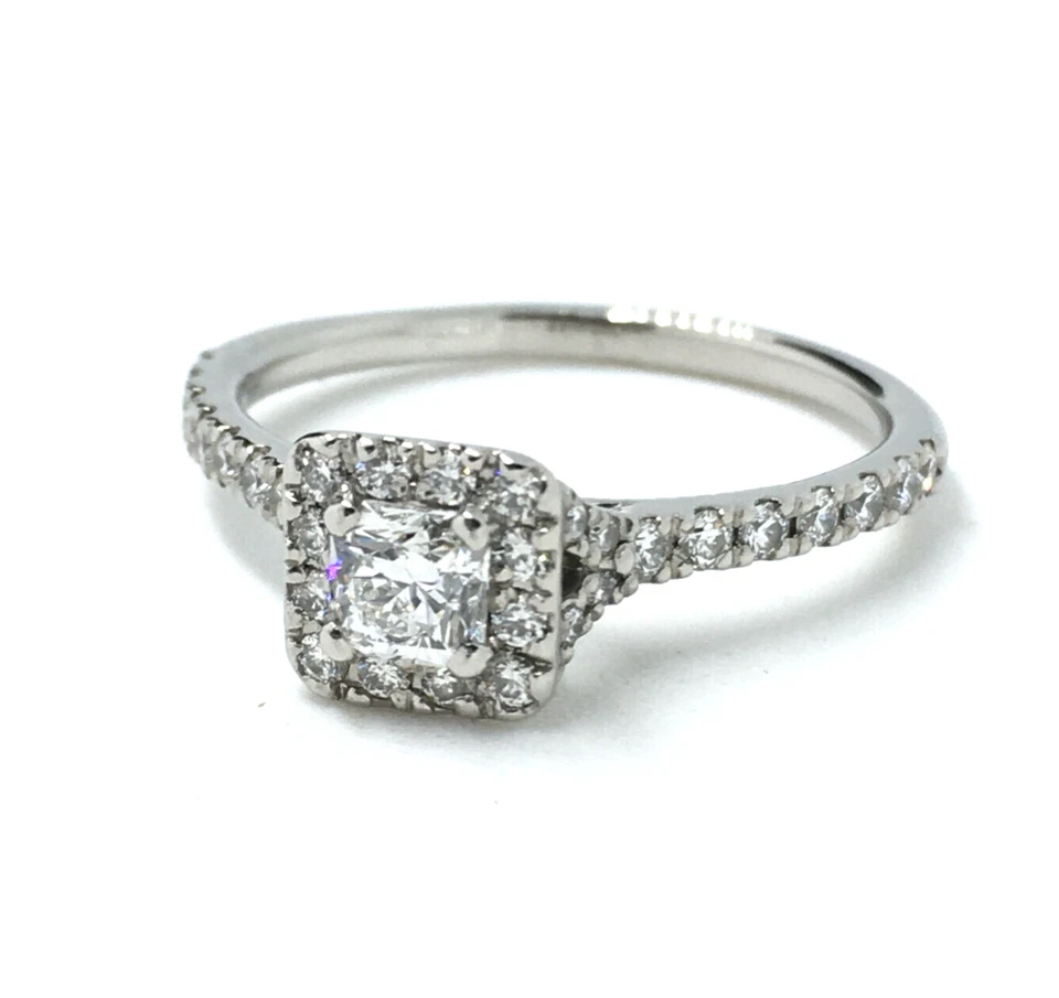 Anillo de compromiso de boda Hearts On Fire HOF platino diamante trascender 0,60 quilates Foto 2 de 4