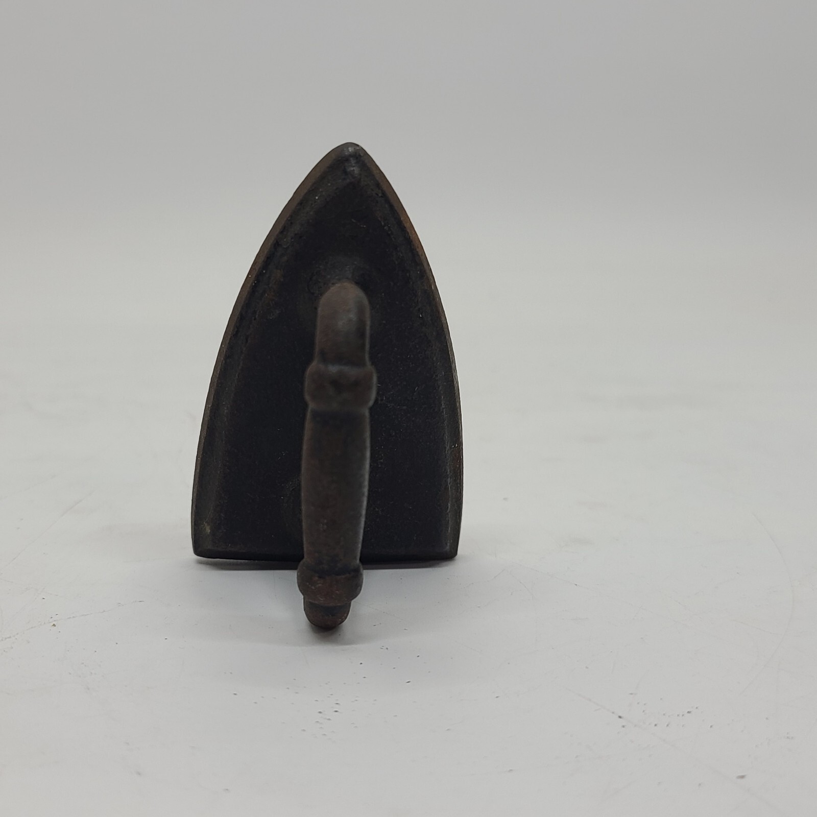 Vintage/Antique Cast Iron Miniature Sad Flat Iron Salesman Promotional Sample