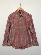 Vintage Ralph Lauren Men Custom Fit Button Shirt Size Large Plaid M179 -3