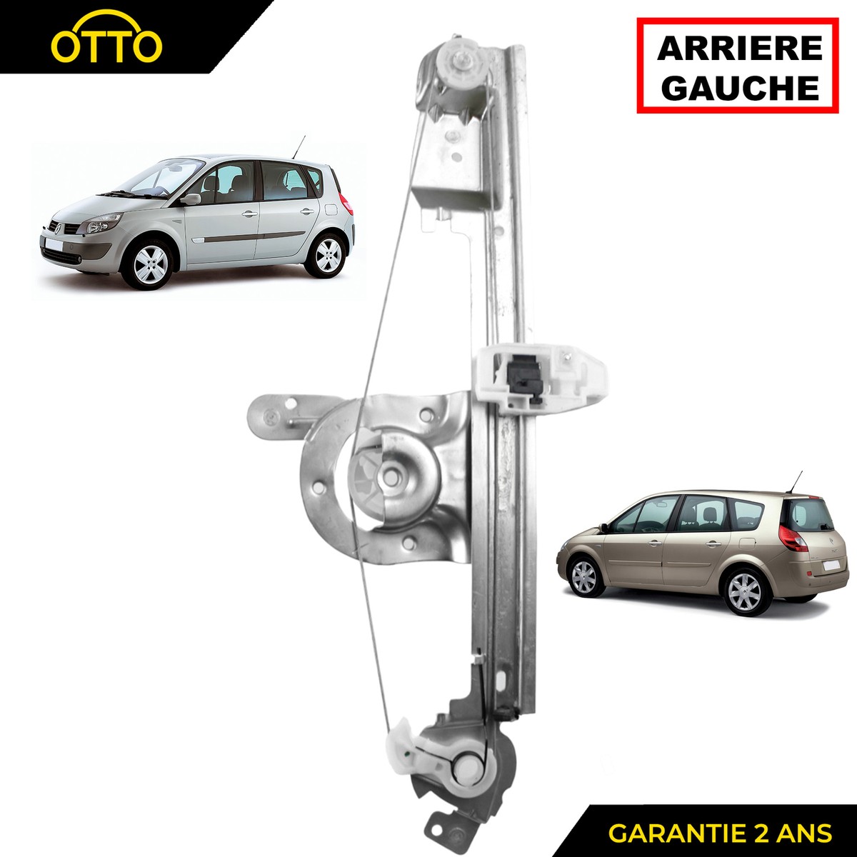 Mécanisme De Lève-vitre électrique Arrière Gauche Pour Renault Grand Scénic II / Scénic II 2003-2009