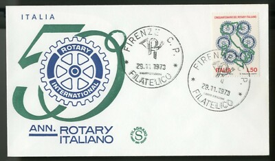 ITALIEN 1973 - FDC FILAGRANO - 50. Jahrestag des italienischen Rotary 