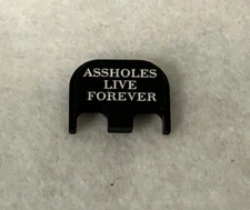 A HOLES LIVE FOREVER  Glock Gen 1-5 Billet Backplate Slide Plate 17 19 21 23 22