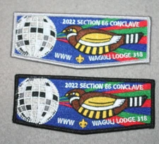 BSA OA 2022 E-6 CONCLAVE WAGULI LODGE 318 SET   FLAP  INITO 324 HOST