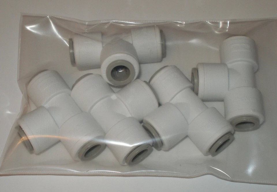 Parker PP6TU6 TrueSeal 3/8 Tee Union, FDA Compliant, NSF-51 & NSF-61, Qty 5 - Image 4 of 4