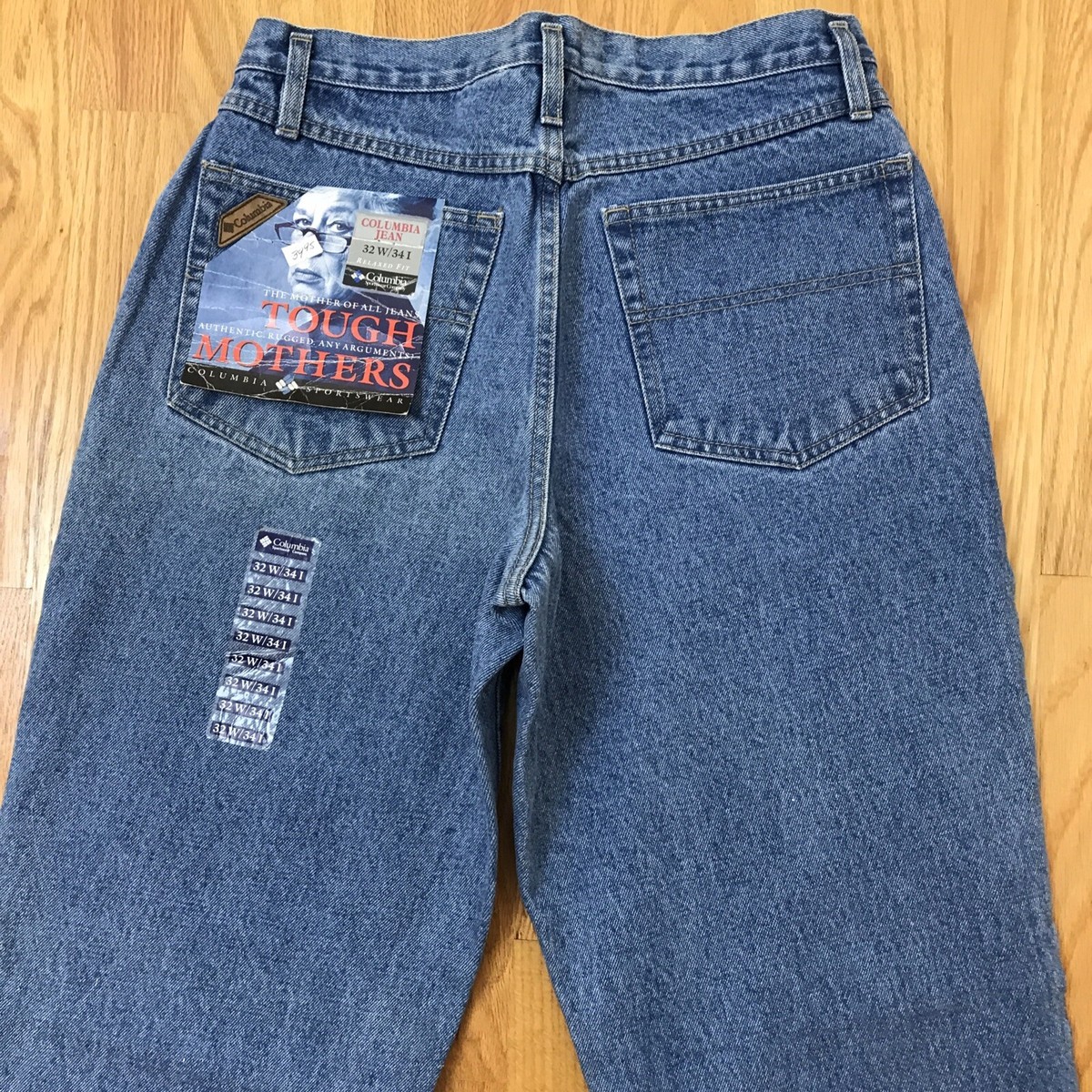 ◎90s Columbia TOUGH MOTHER JEANS W32 NWT New Columbia TOUGH MOTHER Mens Jeans Size 31X 32 90s