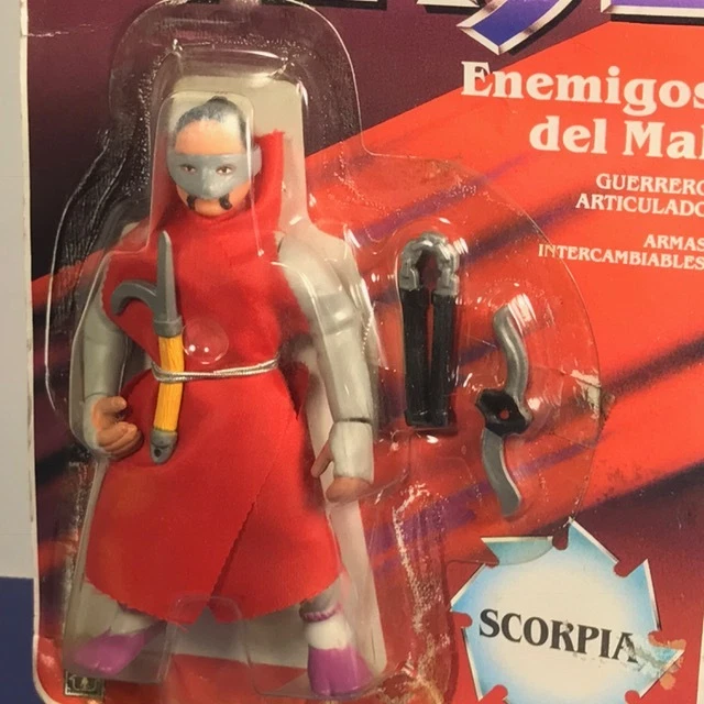 Figura Ninja Guerreros Yakse Hasbro Sin usar, en caja Scorpia Enemigos 1980 De colección México BMC6 Foto 2 de 4