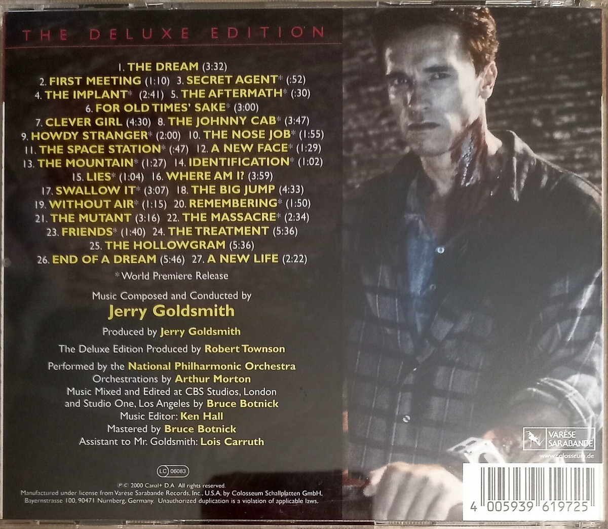 TOTAL RECALL - Soundtrack CD by Jerry Goldsmith - The Deluxe