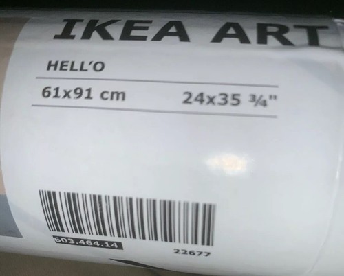 Ikea Art Event 2017 Hell’o Print 24x35 3/4 - Picture 3 of 6