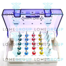 25pcs Conical Drills Dental Implant Surgical Surgery Black Kit With Stoppers CE