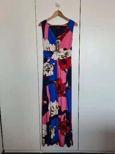 Phase Eight Julia Floral Maxi Dress Size 14 Brand New Tie Belt eBay