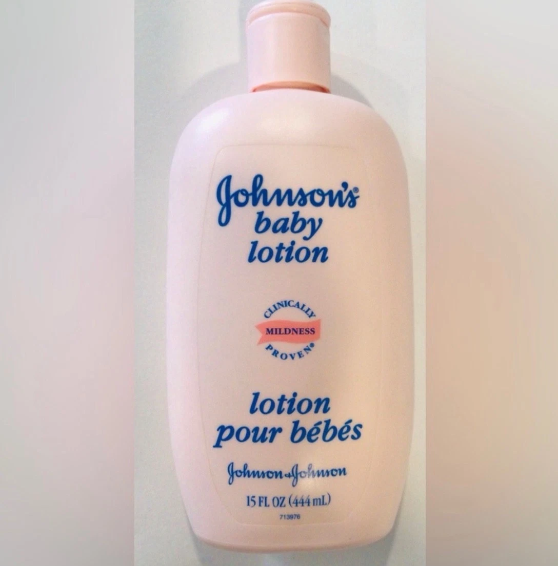 Vintage Johnsons Baby Lotion Original Formula LARGE 15 oz/444ml Pink SEALED 2000