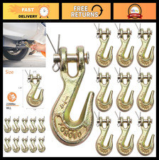 10 Pack Heavy Duty 14 Clevis Grab Hooks G70 Forged Steel Chain Hooks Trailer