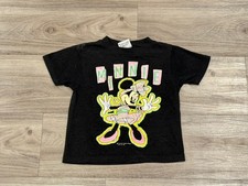 Vintage 90s Minnie Mouse black/pink  T Shirt Size 5/6 Toddler