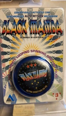 BLACK MAMBA 3 Star Blue Vintage Yo-Yo 1990's Yoyo Retro RARE ABBE