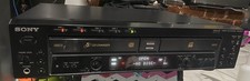 Sony RCD-W500C 5 CD Changer/Recorder Deck A Not Ejecting Deck B Works FOR PARTS