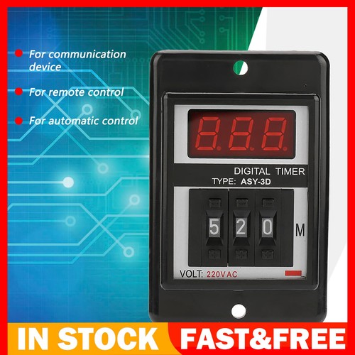 Digital Timer Relay AC 220V 0-199 Min 8 Pins Delay ON/OFF ASY-3D | eBay ...