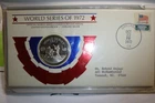 CINCINNATI REDS 1972 WORLD SERIES CHAMPS OAKLAND A'S SILVER COIN CASE COA 5SW2