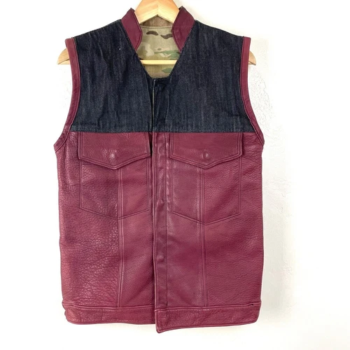 Grifter USA Masterson Reversible Motorcycle Vest Size XS - product listing photo