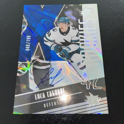 2025/26 SPx Hockey Luca Cagnoni Blue Rookie Auto /199