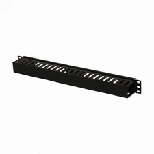 1U Plastic Rack Mount Horizontal Cable Manager Duct Raceway For 19" Server Rack