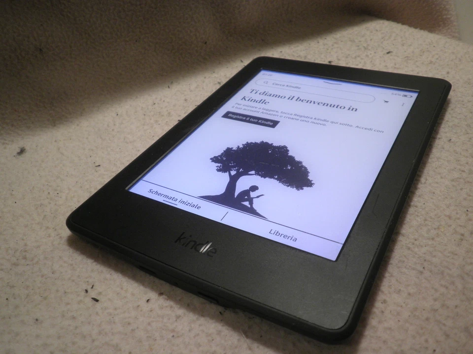 EBOOK KINDLE PAPERWHITE 7° GEN. NERO 4GB GUASTO PER RICAMBI OTTIMO LEGGI BENE - Immagine 2 di 4